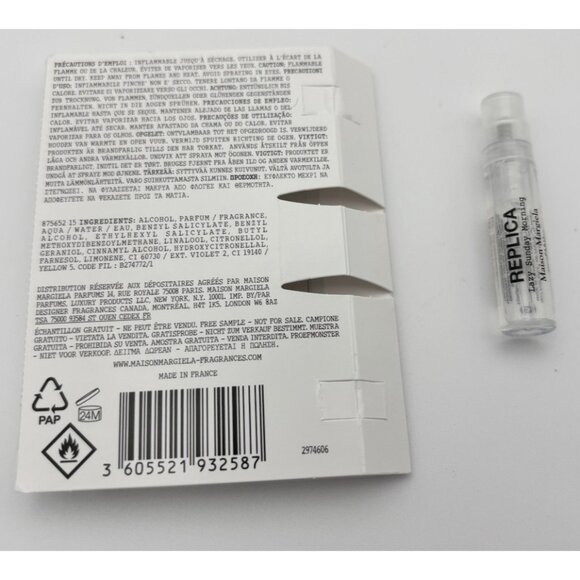 Lazy Sunday Morning MAISON MARGIELA Replica EDP Women's Fragrance .04 oz / 1.2ml - Picture 3 of 3